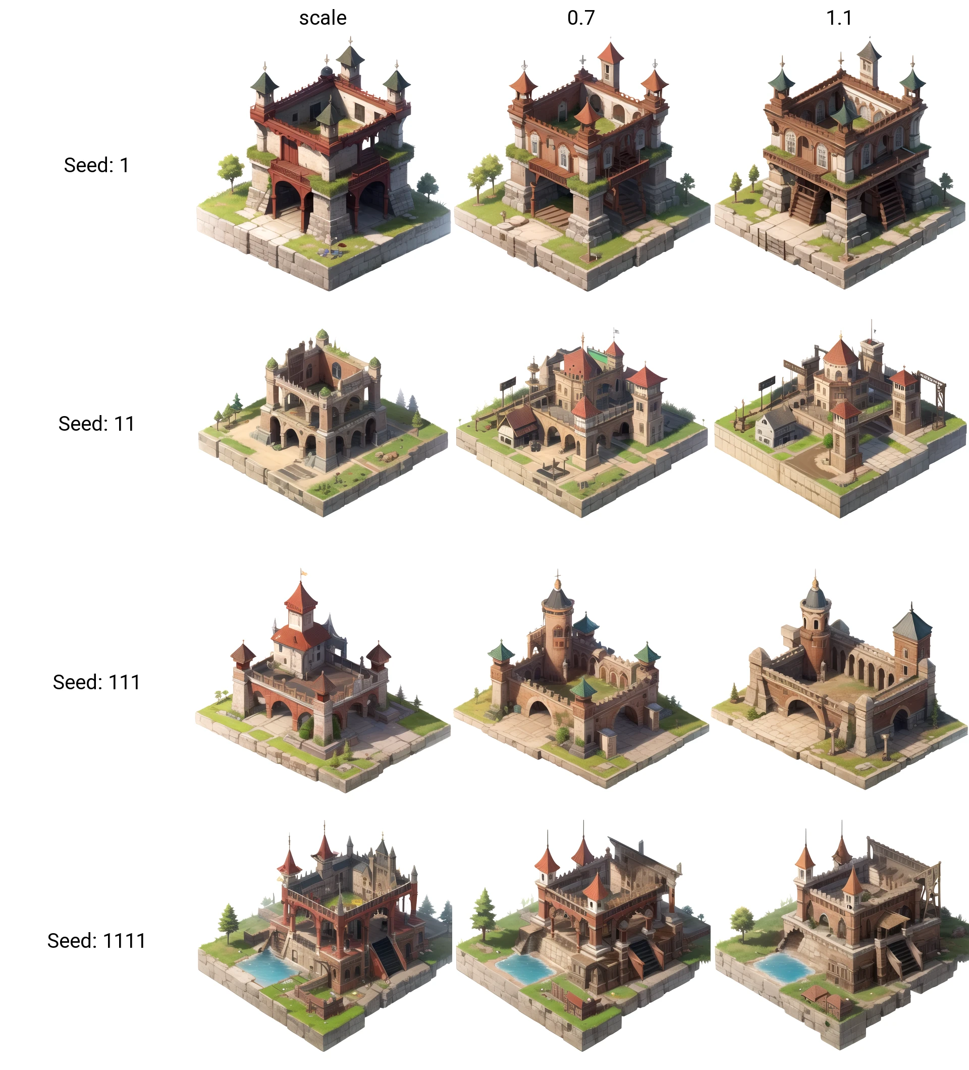 <lora:Isometric Building Upgrader:scale>,defence tower,white background ,Isometric projection ,