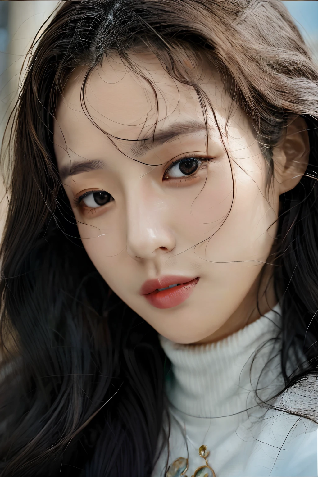 best quality, masterpiece, (photorealistic:1.4), 1girl, <lora:add_detail:0.6>, sunlight, close up face, looking at viewer, <lora:Park_Ki_Ryang:0.8>