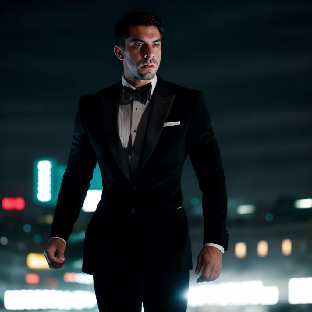 professional photography, portrait of mikefit person, in blade runner, still film, high resolution, 4k, photo by Sacha Goldberger, <lora:mikefit_68400:1>