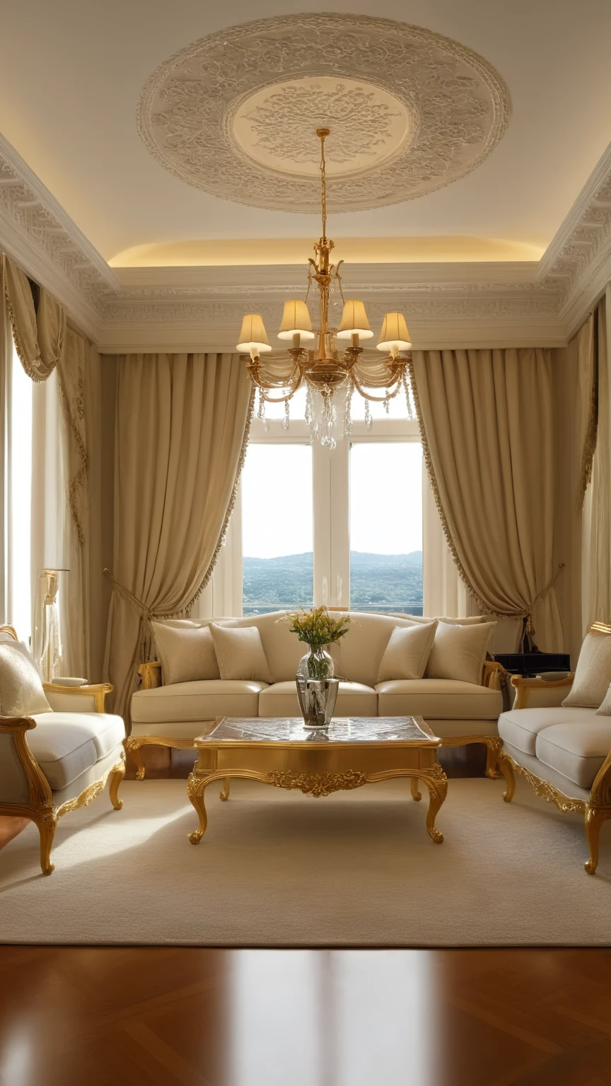 <lora:JJsEuropeanStyle_XL:1>, ((European Style)) , ((best quality)),((masterpiece)),((realistic)), indoors, no humans, window, chair, table, curtains, photorealistic, authentic, indoor scenery, couch, floor,tv, rug, reflection, high detail, ceiling light, day light, dramatic lighting,