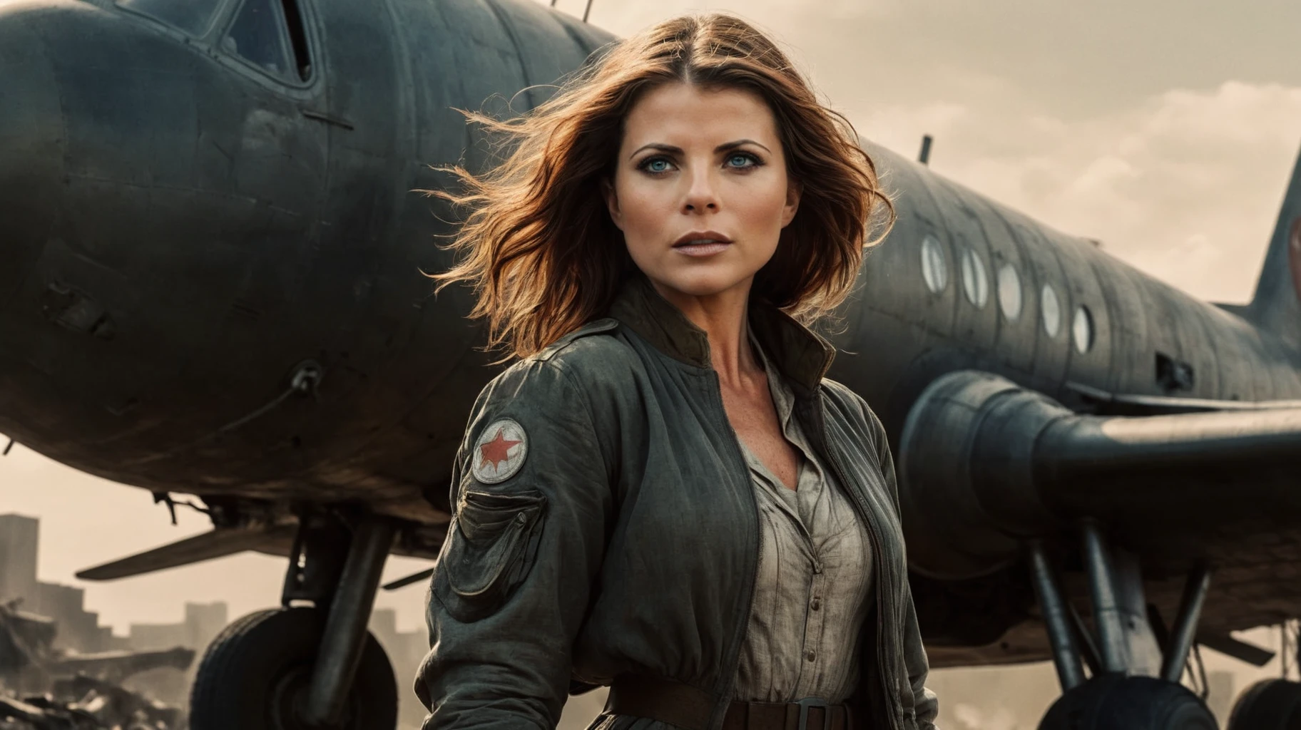 (2d illustration:1.2) cinematic movie still, by (Alphonse Mucha:1.2),
YasminBleeth woman as a post apocalypse bomber
<lora:add-detail-xl:1>
<lora:Yasmin Bleeth_v1_SDXLBase:1>
