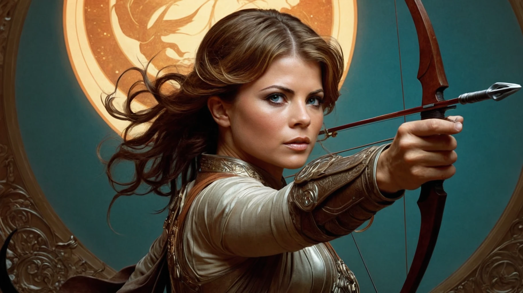 (2d illustration:1.2) cinematic movie still, by (Alphonse Mucha:1.2),
YasminBleeth woman as a scifi archer
<lora:add-detail-xl:1>
<lora:Yasmin Bleeth_v1_SDXLBase:1>