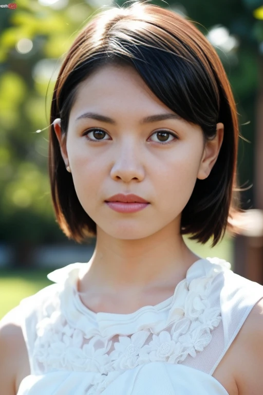 1girl,(RAW photo, best quality), (realistic, photo-realistic:1.4), masterpiece, an extremely delicate and beautiful, extremely detailed, 2k wallpaper, Amazing, finely detail, extremely detailed CG unity 8k wallpaper, ultra-detailed, highres, soft light, beautiful detailed girl, extremely detailed eyes and face, beautiful detailed nose, beautiful detailed eyes,cinematic lighting,perfect anatomy,slender body,
wearing a white peplum dress,white skirt(bokeh:1.2),
at a flower park,sakura flowers,flower garden,
 <lora:nikaidofumi_lora:0.8>