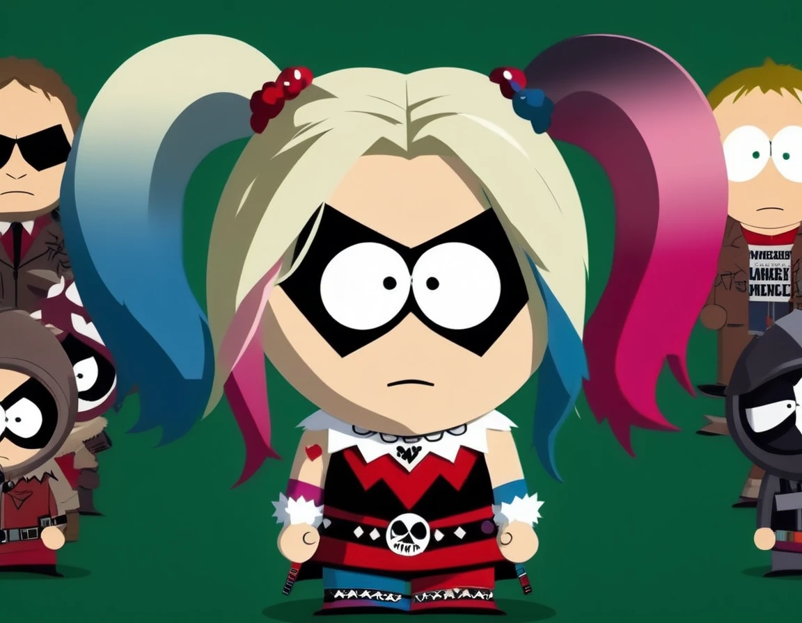 SouthParkRay, Harley Quinn, south park background
