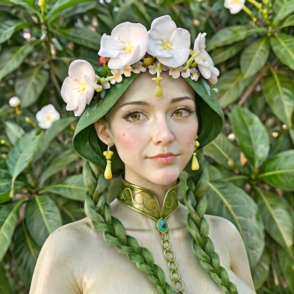 <lora:Pony_Ervatamia_continentalis-000009:0.7>
1girl, solo, erco, best quality, highres, masterpiece, flower, flower wreath,
Maiden with a garland of flowers on her head,
