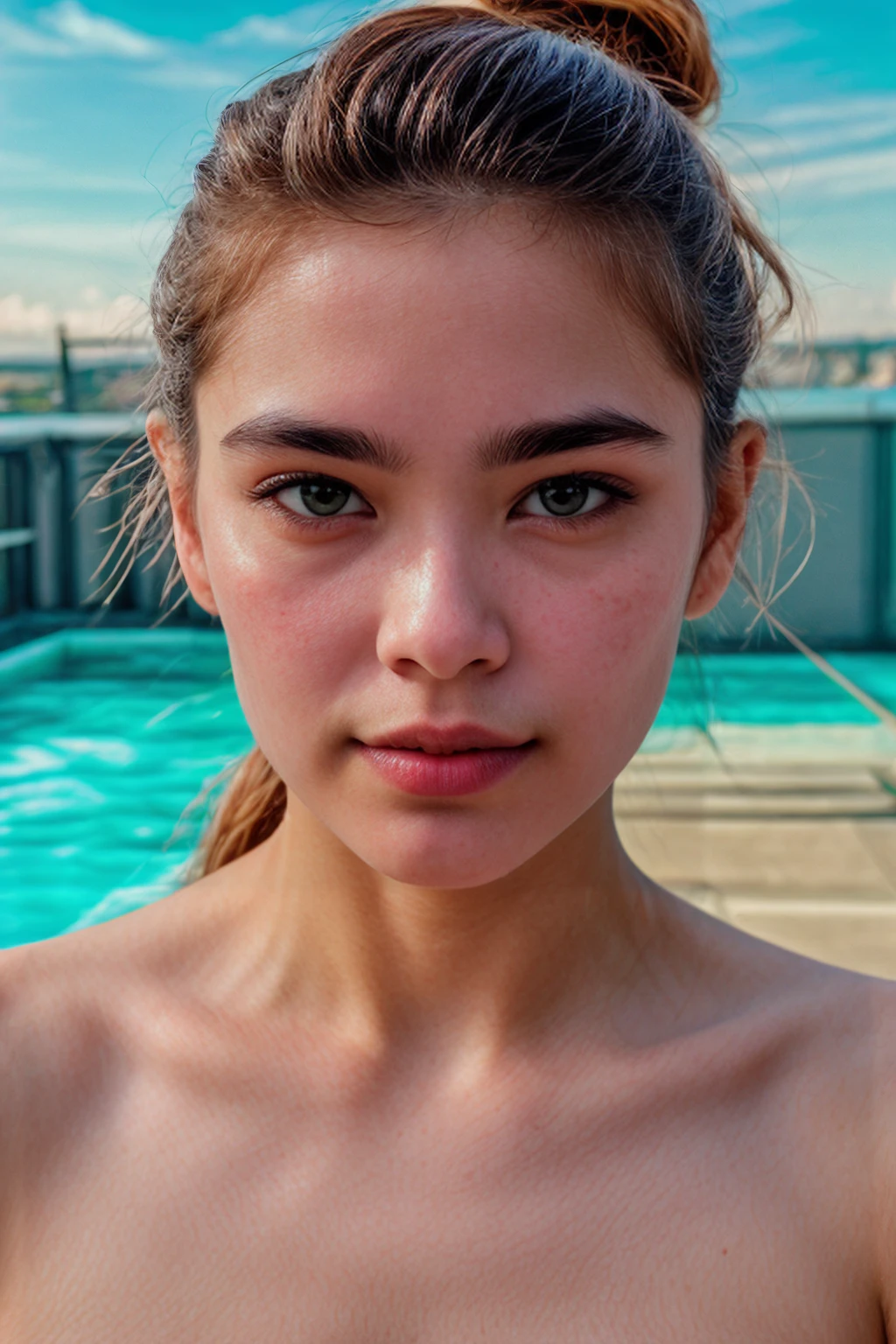 ((light theme)), <lora:[PH]_-_Cristel_Blancaflor:1> cristelblancaflor, solo, (looking at viewer), realistic lighting, The Shullet Hairstyle, (detailed skin), (detailed face), (happy face expression), (sweatshirt and sweatpants), (rooftop pool, panoramic view, sunbathing, relaxation:1.5)
BREAK
masterpiece, best quality, ultra-detailed, ultra high res, (photorealistic:1.4), raw photo, (realistic:0.2), 8k HDR, 1girl, bokeh, f1.4, 40mm, photorealistic, raw, 8k, textured skin, skin pores, intricate details, shadow play, by Hiroshi Sugimoto
BREAK
<lora:PAseer-SD15-LCM Quick:1> <lora:epiCRealismHelper:.8> <lora:add_detail:0.8> <lora:DStyle_-_Photography_Style:.6> dstyle, RAW candid cinema, 16mm, color graded portra 400 film, remarkable color, ultra realistic, textured skin, remarkable detailed pupils, realistic dull skin noise, visible skin detail, skin fuzz, dry skin, shot with cinematic camera