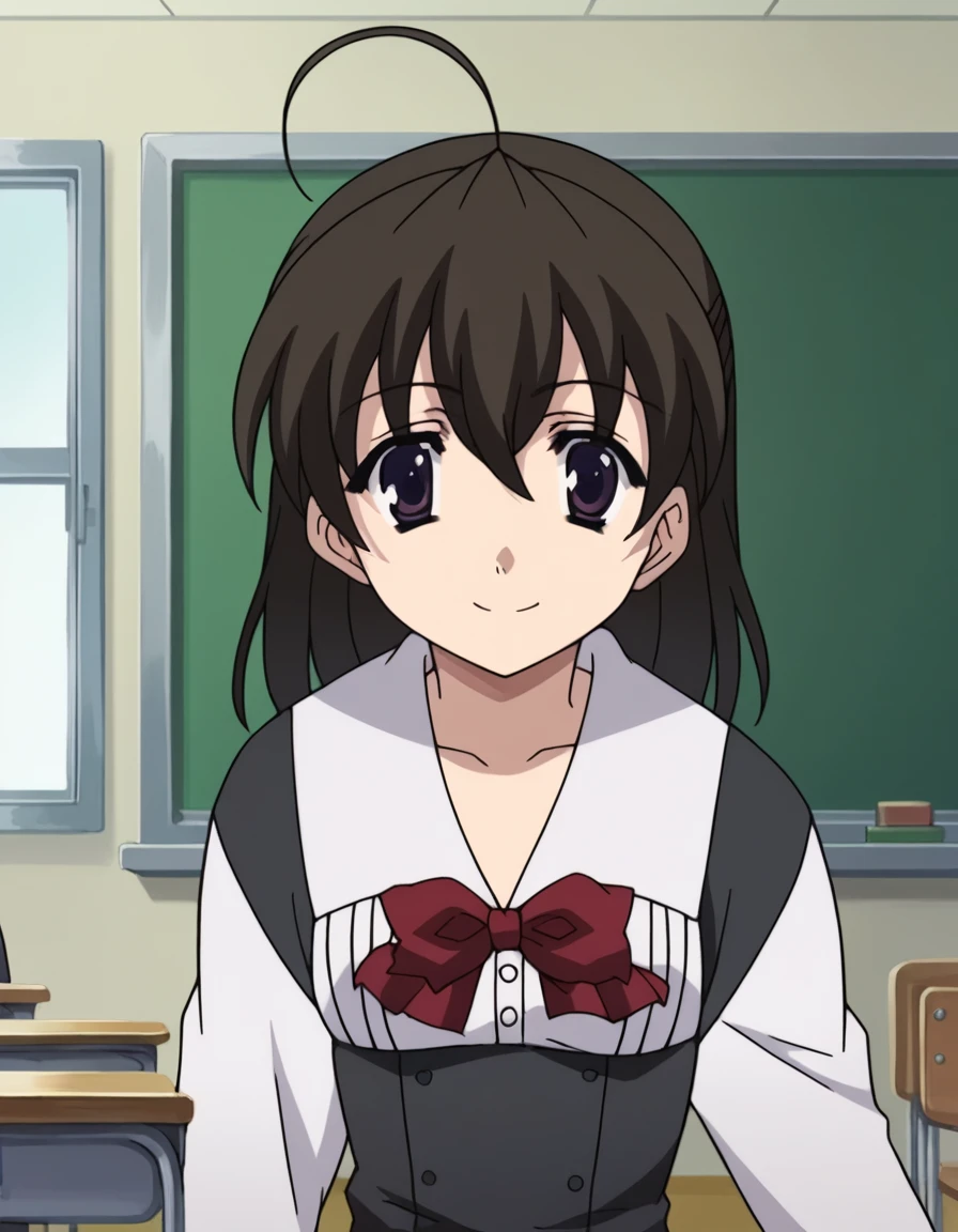 score_9, score_8_up, score_7_up, source_anime,
sekaisaionji, <lora:sekai-saionji-ponyxl-lora-nochekaiser:1>,
sekai saionji, black hair, brown eyes, ahoge, smile,
skirt, thighhighs, school uniform, shoes, black thighhighs, zettai ryouiki,
indoors, classroom,
looking at viewer, cowboy shot, dynamic pose,