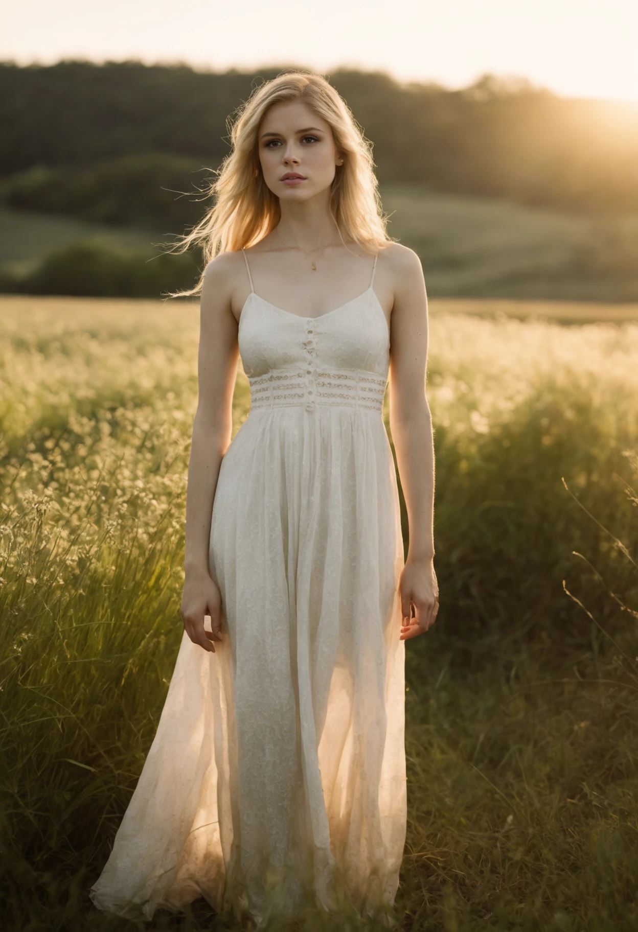 cinematic photography of a beautiful 25 year-old erin_moriarty, full-body shot, wearing a sundress in a field outdoors, (by Alyssa Monks:1.1), by Joseph Lorusso, by Lilia Alvarado, beautiful lighting, sharp focus, 8k, high res, (pores:0.1), (sweaty:0.8), Masterpiece, Nikon Z9, Award-winning photograph, 35mm photograph, film, bokeh, professional, 4k, highly detailed, <lora:erin_moriarty_sdxl_60:0.8>