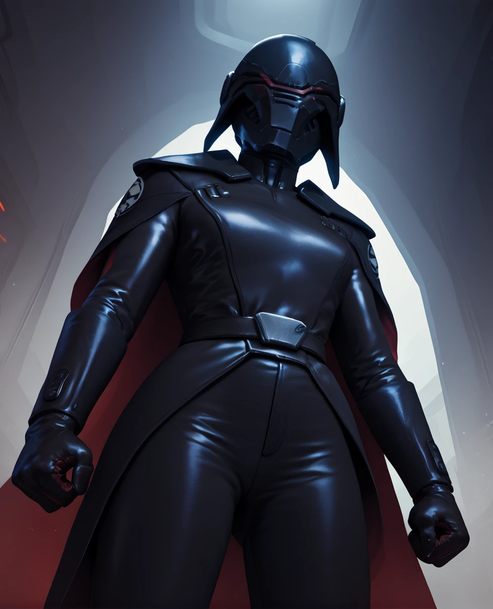 score_9,score_8_up,score_7_up,score_6_up,
Trilla, wearing helmet,from below,clenched hands,looking at viewer,
armor,gloves,black bodysuit,black cape,belt,
science fiction,sith base,indoors,
<lora:Trilla:0.8>,solo,