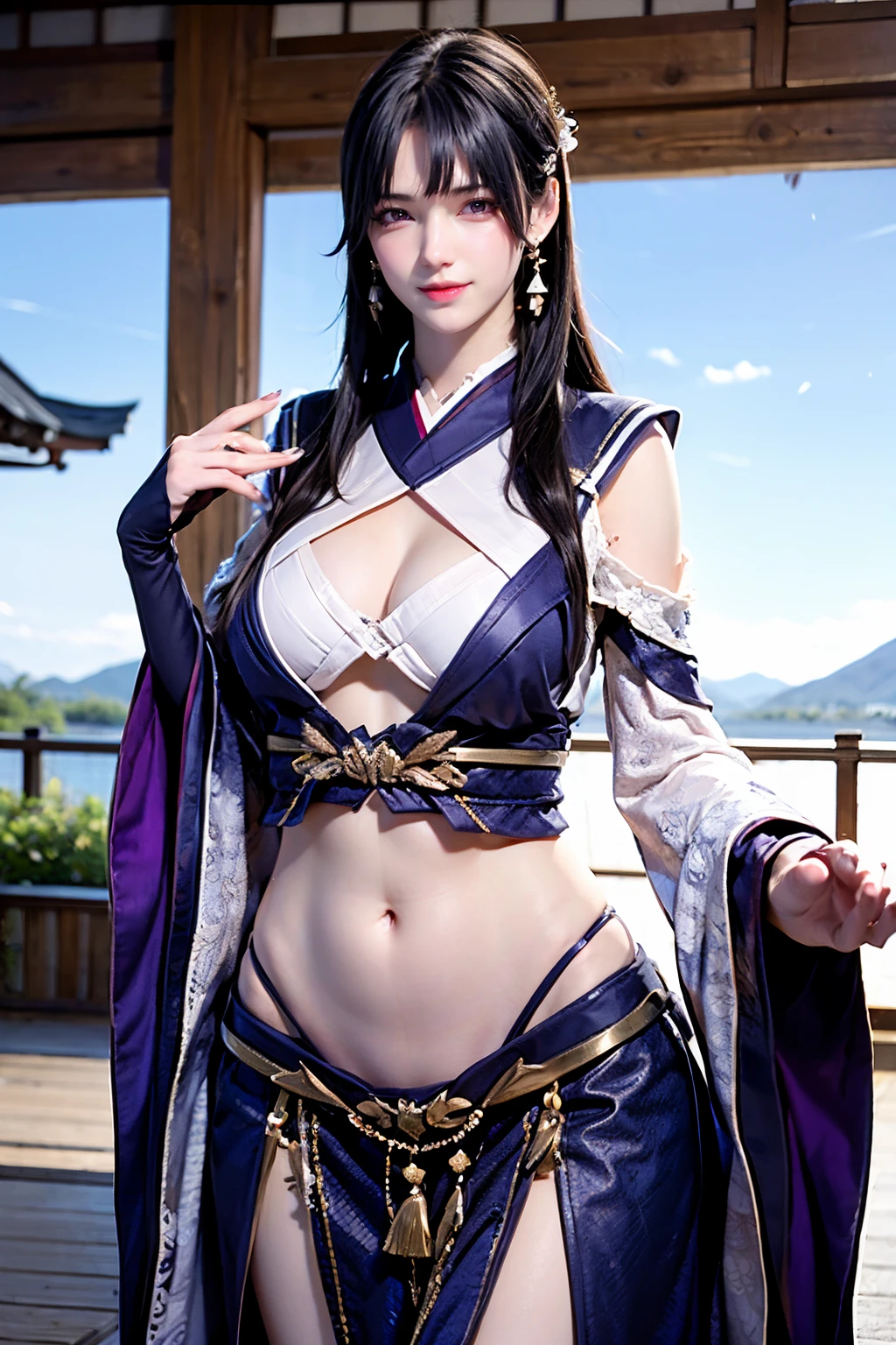8K wallpaper, masterpiece, best quality, a woman, japanese goddess, big ass, huge breasts, plump body, sexy pose, sexy girl, kneeling, ass exposed, looking back