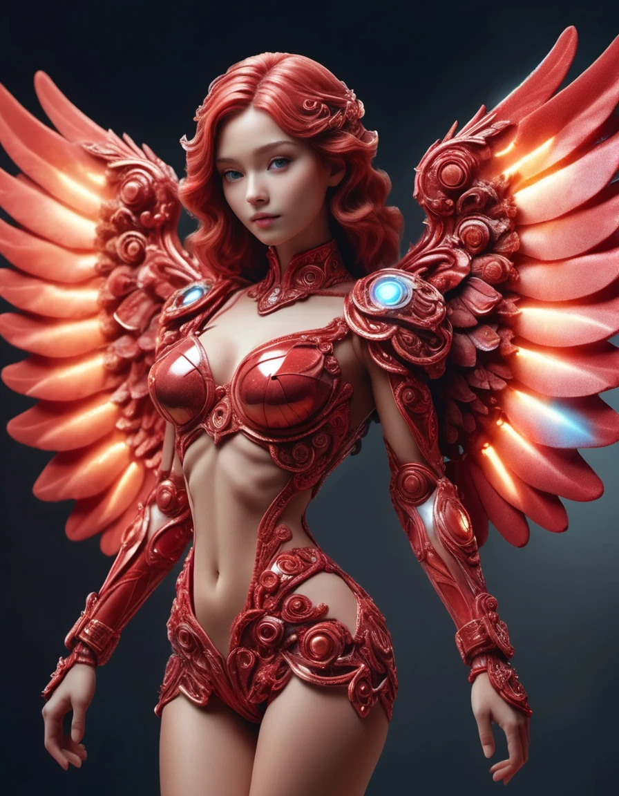 (best quality, masterpiece, colorful, dynamic angle, highest detailed)upper body photo, full body photo, fashion photography of cute mechangel, glowing 4 wings, solo, glowing armor, glowing halo, building, glowing mechanical 4 wings (intricate details, hyperdetailed:1.15), detailed, light passing through hair, (official art, extreme detailed, highest detailed) <lora:ral-rdvlv:1> ral-rdvlv