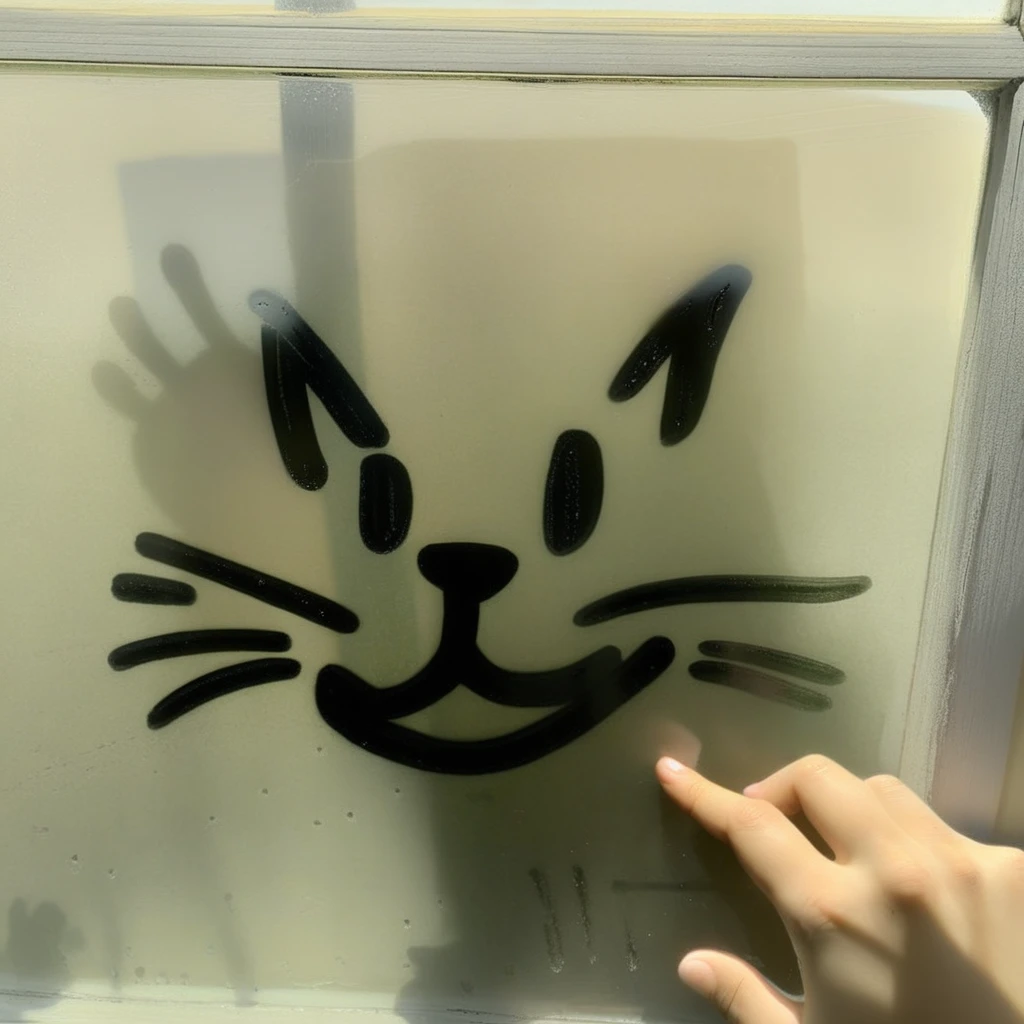 finart cat window drawing<lora:finart:1>
