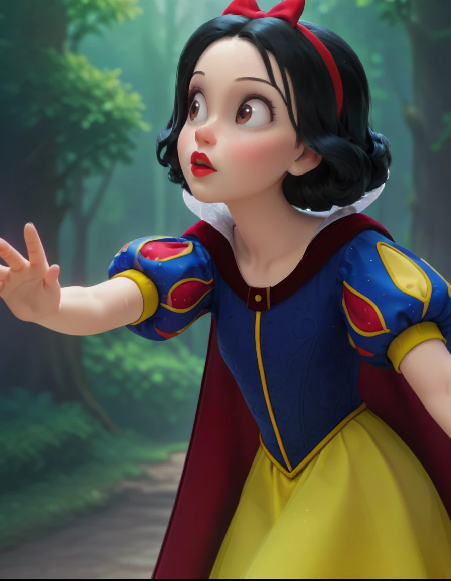 score_9, score_8_up, score_7_up, score_6_up, score_5_up, score_4_up
<lora:disney3d-ponyxl:0.85> snow white, forest, looking to the side, puzzled