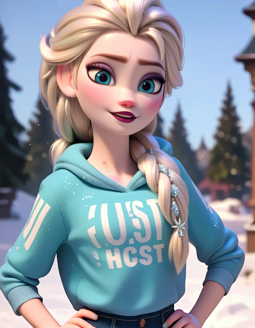 score_9, score_8_up, score_7_up, score_6_up, score_5_up, score_4_up
<lora:disney3d-ponyxl:0.85> elsa, confident, hand on hip, outdoors, snow