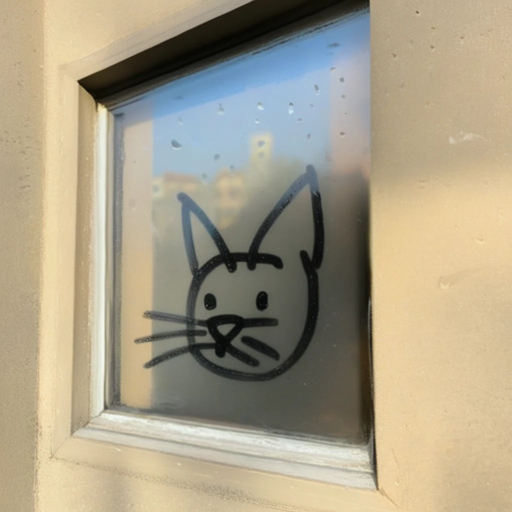 finart cat window drawing<lora:finart:1>