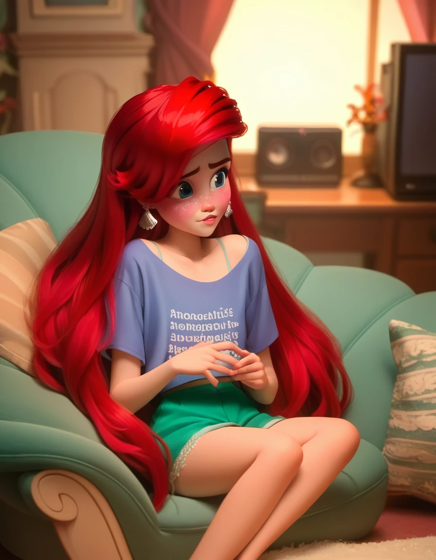 score_9, score_8_up, score_7_up, score_6_up, score_5_up, score_4_up
<lora:disney3d-ponyxl:0.85> ariel, living room, sitting, watching television