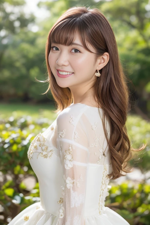 1girl, (princess dress:1.8),(RAW photo, best quality:1.4), (realistic, photo-realistic:1.4), masterpiece, an extremely delicate and beautiful, extremely detailed, 2k wallpaper, Amazing, finely detail, extremely detailed CG unity 8k wallpaper, ultra-detailed, highres, soft light, beautiful detailed girl, extremely detailed eyes and face, beautiful detailed nose, beautiful detailed eyes, (blurry,bokeh backgound:1.6),(night city:2.0),perfect anatomy,(slender body:1.6),(close up face,focus face:2.0),(smile gently,Friendly, warm:1.8),(looking at viewer:1.8), (japanese idol:1.8), (brown eyes:1.4),(cleavage:0.8), (standing:1.6),<lora:morohoshisumire_lora-10:0.8>