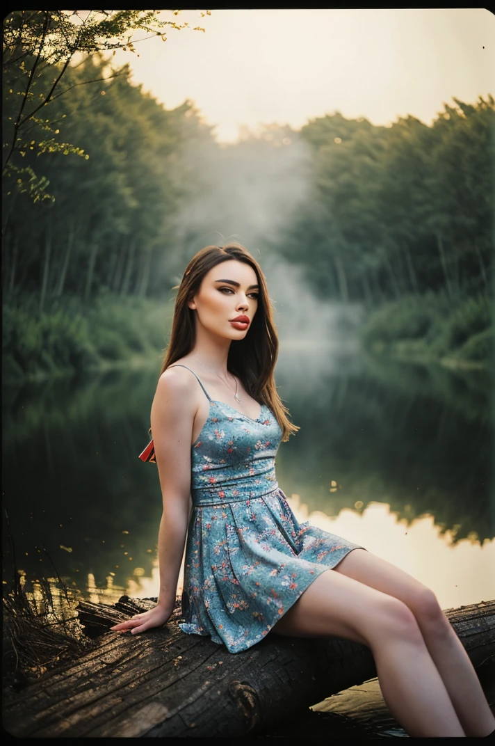 tv_Laisa_Moraes_OF, , calm expression, wearing a colorful sundress, sitting on a log at a misty forest pond, golden hour, shot from the side,, (((epic-Ultra-HD-details, epic-Ultra-HD-highlights, epic-photo-same-realistic, upscaled-resolution, optimal))) PA7_Enhancer-02