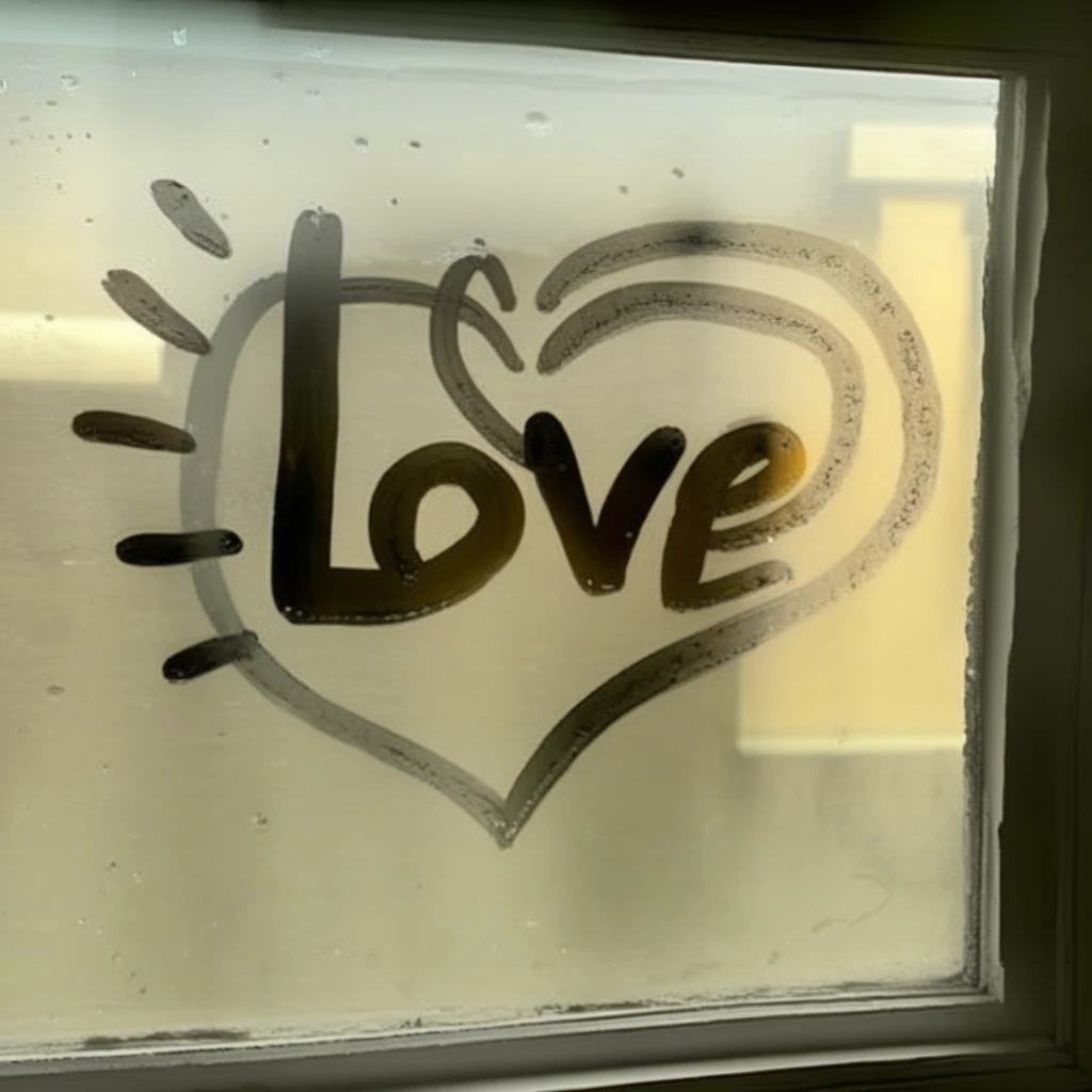 finart text Love , and heart drawing, window drawing<lora:finart:1>