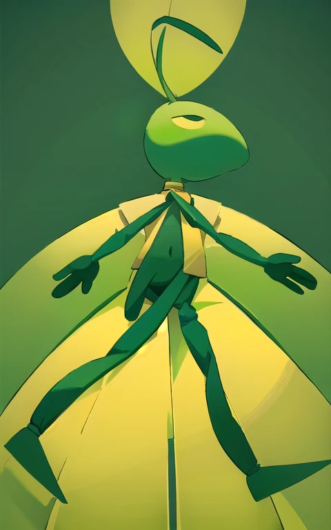 <lora:Huzi:1>,(green body, yellow belly, man:1.3)