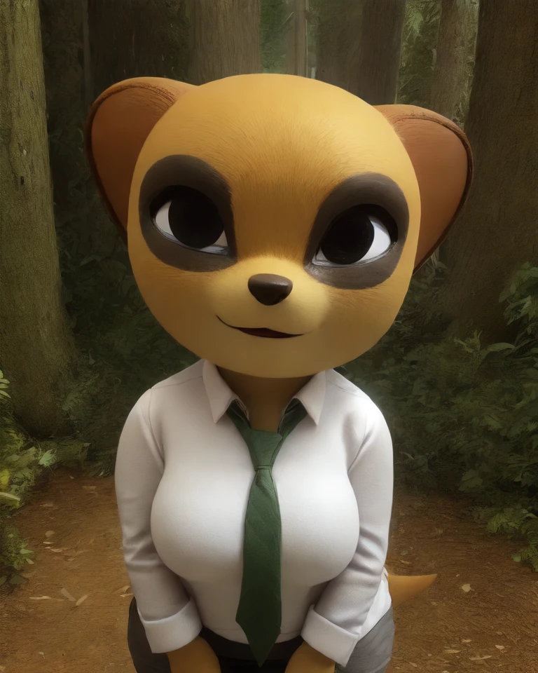 solo, komiya, <lora:komiya:1>
anthro
chubby
female, clothed
half-length portrait, forest background, chibi, 3d \(artwork\)