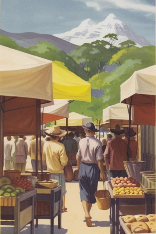<lora:JurgenHansen:1> hansen , a market