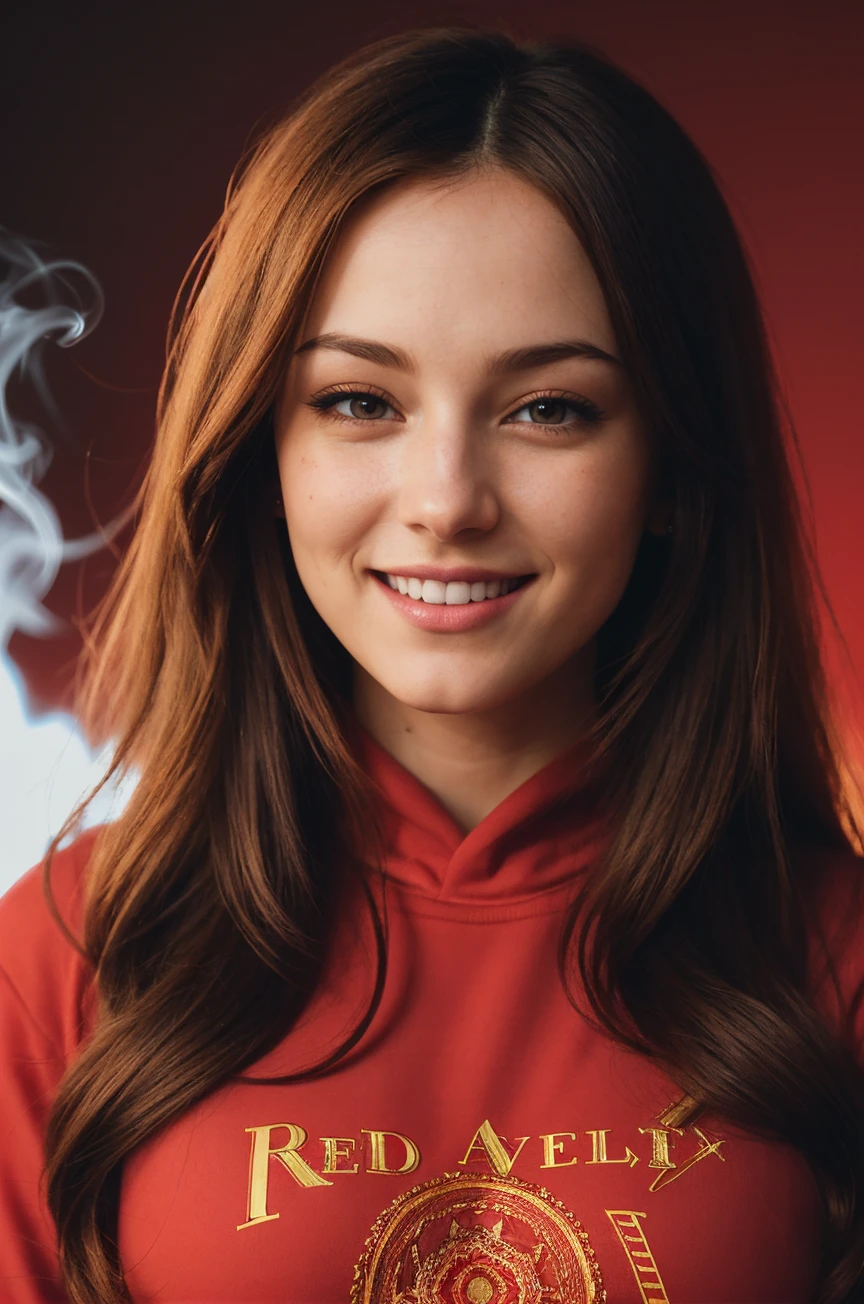 DV_S2_Moxxee_Vicious ((Red Theme, Red backdrop:1.4)) (Facial Close-Up Shot:1.5) wearing (Black sweatshirt :1.4) 35mm, F/2.8 ((Photo Focus, DOF, Aperture, insanely detailed and intricate, character, hypermaximalist, elegant, ornate, beautiful, exotic, revealing, appealing, attractive, amative, hyper realistic, super detailed, heresy flares))(volumetric red smoke:1.3) (lens flare:1.2)(smiling at the viewer:1.3)