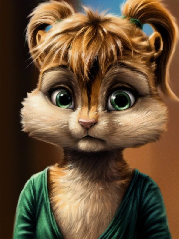 <lora:Eleanor:0.7>, solo, small body, dwarf, chubby, cub, Eleanor, chipmunk, girl, flat chest, orange body, orange head, orange arms, orange legs, orange tail, orange hair, beige belly, beige cheeks, beige eyelids, green eyes, pink nose, two braids on the head, green elastic bands on the braids, mouth closed, upset, close-up, a green dress, standing,, best quality, shaded, extreme detail, highly detailed, ultradetailed, intricate, realistic, detailed background, hi res, realistic, photography \(artwork\), (by kenket), by ross tran, by michael & inessa garmash, by pino daeni, by isvoc, by kiguri, by alena aenami, by ruan jia, (by zenthetiger, by wolfy-nail), by Enki Bilal, by drmax, photorealism, <lora:add_detail:1.3>