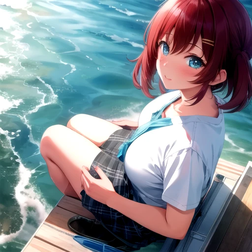 <lora:HikariYonaguni-01:0.7>, hikariwds, looking at viewer,