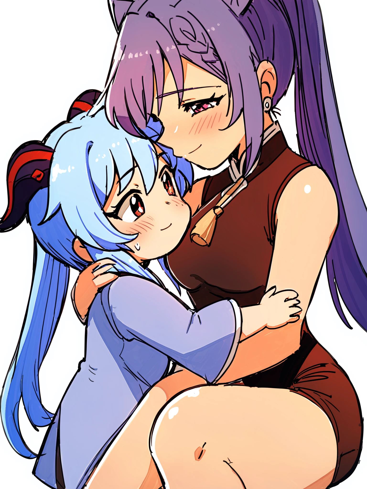 Pokemon Dawn, Monster girl quest, performance dress, red bow, white and red dress, white gloves, seductive evil grin, smug, blush, 1boy, (shota), 1girl, larger female, large female, side view, girl sitting on top, female on top, open field background, tight grip, ((handjob)), rubbing penis, glovejob, stroking penis, foreskin, retracted foreskin, cumming, pushed down, pinned down, looking at eachother, looking at boy, scared boy, fearful boy, (hand around penis), holding penis, squeezing penis