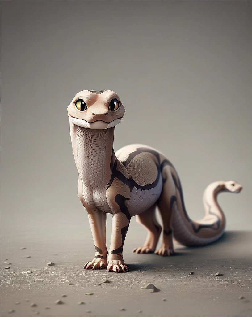 score_9, score_8_up, score_7_up, score_6_up, score_5_up, score_4_up, snake, legless, full length portrait, apode, rating_safe, source_furry, flat chested, front view, soft shading  <lora:Pony_AnthroV1.0:1.5>