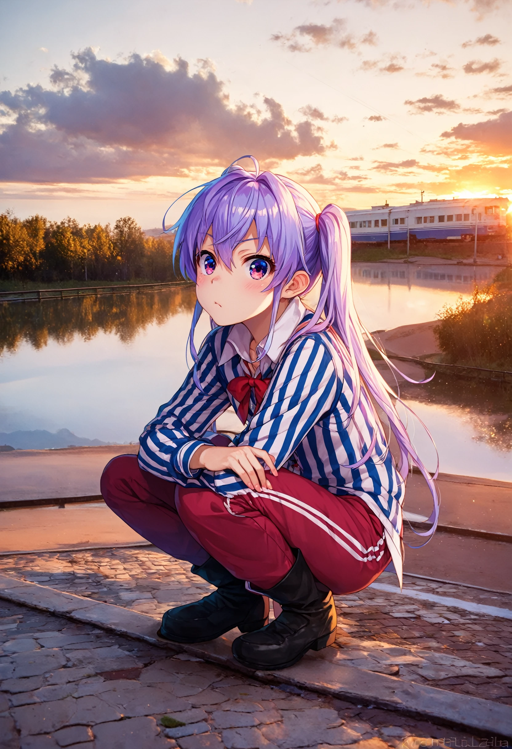 score_9, score_8_up, score_7_up, BREAK
animeirl, 1girl, squatting, cloudy, striped clothes <lora:AnimeIRL locon XL:1>