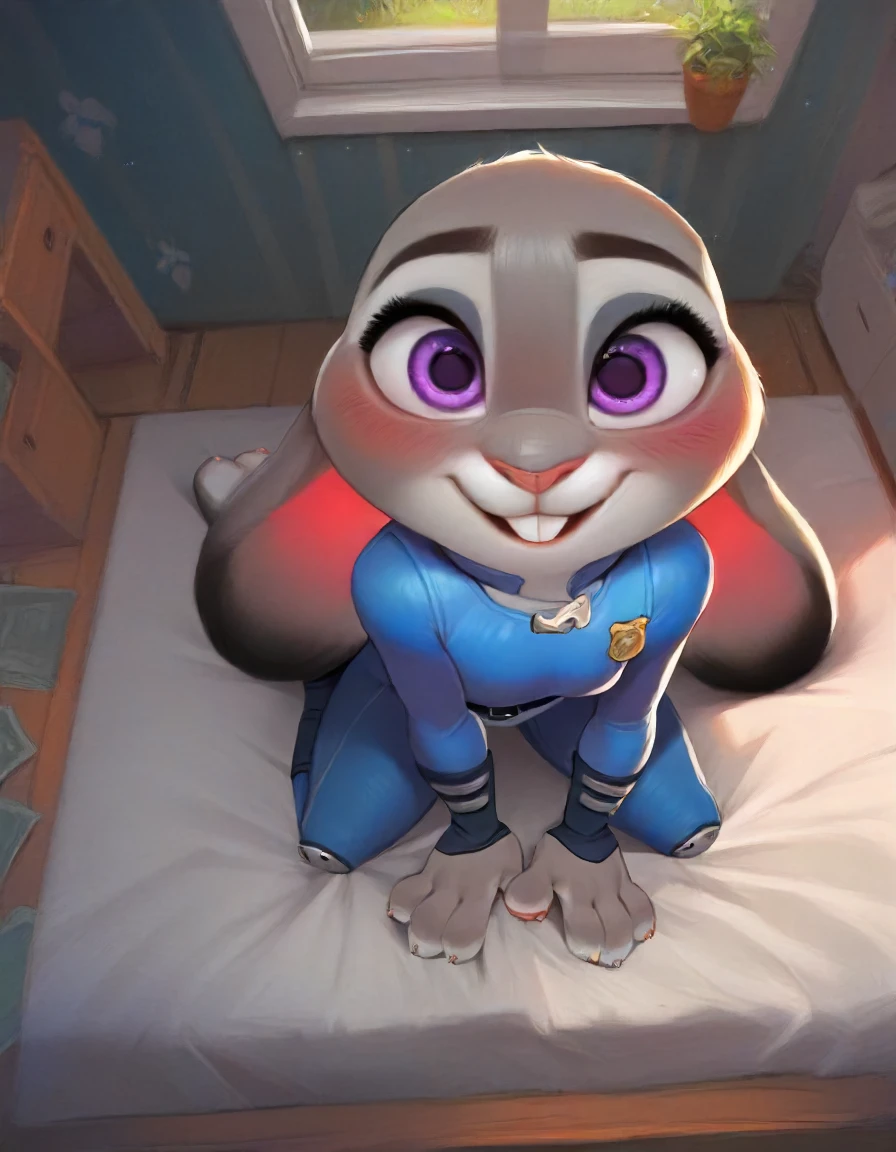 cleavage,score_9, score_9_up, score_8_up, score_7_up, score_6_up, score_5_up, source furry, anthro, Long exposure photo of Hyperrealistic art anthro, judy hopps, detailed two tone grey fur body with white chest, grey lagomorph feminine beautiful face, nsfw, lustful facial expression, detailed eyes, wearing police uniform. birds eye view shot, in horse stable with romantic lighting, Horse in stable. A horse is standing, detailed horse, Judy hopps holding his horse cock, stroking the horses cock, Judy hopps holding a big horse cock, detailed horse cock, detailed balls, detailed hands