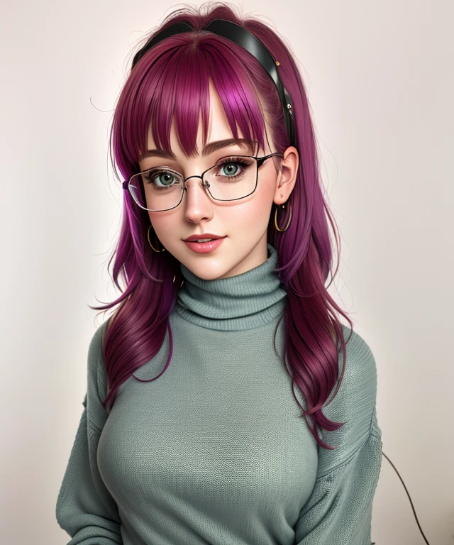 r2os3g1 , Ultra-HD, realistic, 1girl, ((natural background)), Turtleneck sweater