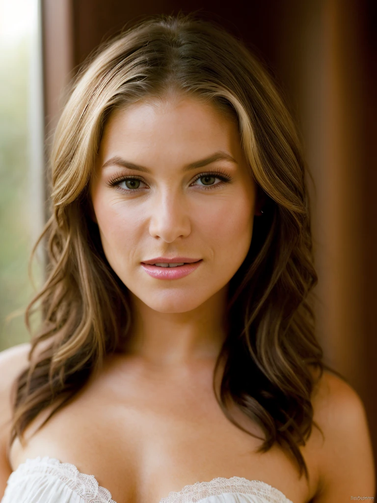 A beautiful h34th3rv woman, 1girl,solo,long hair,looking at viewer,smile,blonde hair,brown eyes,artist name,blurry,lips,portrait,realistic,soft lighting, professional Photography, Photorealistic, detailed, RAW, analog, sharp focus, 8k, HD, high quality, masterpiece<lora:h34th3rv:1.0>