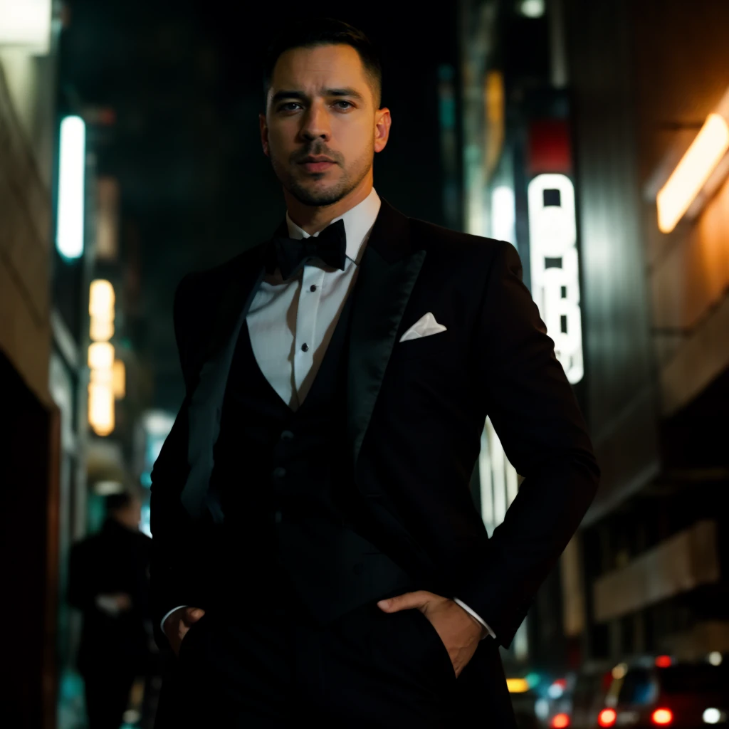 portrait of mikefit person, in blade runner, professional photography, high resolution, 4k, detailed photo,  <lora:mikefit_29700:1>