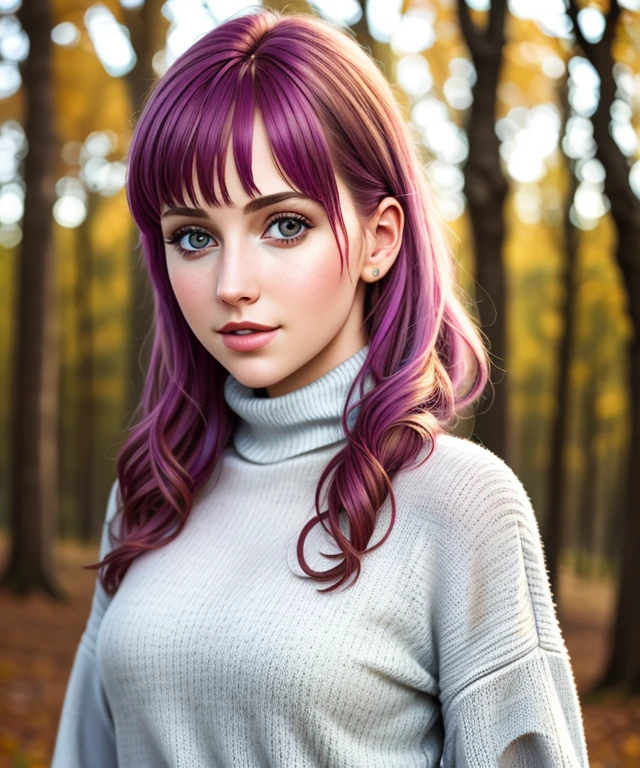 r2os3g1 , Ultra-HD, realistic, 1girl, ((natural background)), Turtleneck sweater