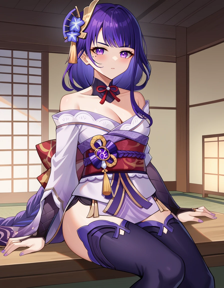 Dynamic Raiden Shogun Poses Score_9, score_8_up, score_7_up, source_anime, RaidenShogun, - SeaArt AI
