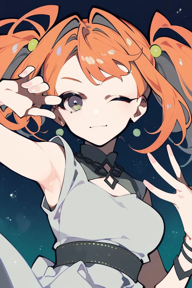 Purple hair girl painting、Glass mandarin orange earrings decorate both ears、Eye color: Ocean pink purple、Space Eyes、Inside the room、(((Giant orange shaped cushion)))、((Hugging on a cushion))、Sit down, long hair、Bun Hair、Cool and complicated, Hand holding sliced orange, A very happy expression with plenty of orange juice、((The syringe contains orange juice))、Very embarrassed、The best smile、Open your mouth wide、Grin、目はclose、((Purple and black dress))、((Syringe Shoulder Bag)), Fun and lively characters, close( Perfect Anatomy )、Beautiful, translucent white skin、A purple dress slightly damp with sweat、Underwear is visible、quality\(8K,非常に精細なCGユニットのwallpaper, masterpiece,High resolution,top-quality,top-quality real texture skin,Super two-dimensional,Increase the resolution,RAW Photos,最高quality,Very detailed,wallpaper,Ray-tracing,Golden Ratio\),[Browsing Caution]、White and orange theme、Everything is orange except for the outfit, hairstyle, and eye color.、barefoot,Love Hotel