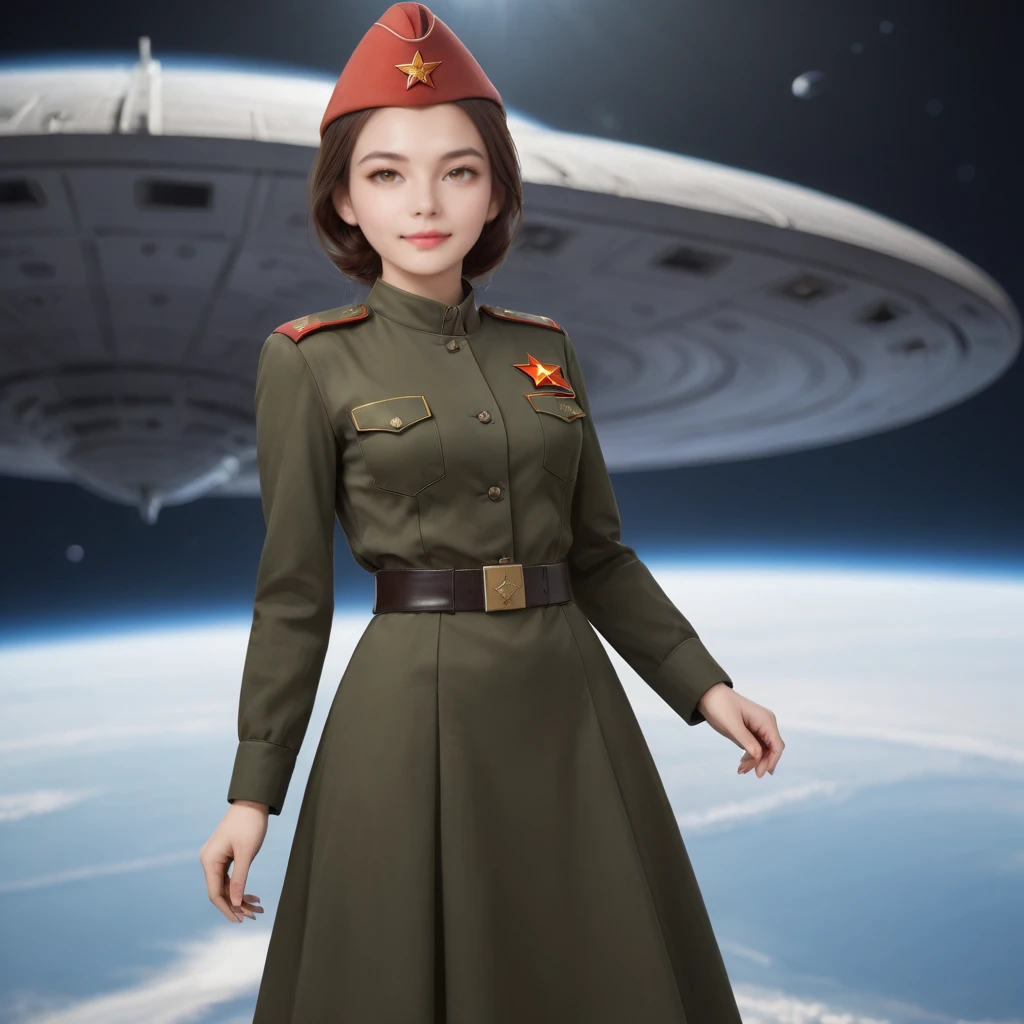 <lora:SDXL 50Soviet Military uniform-000003:0.5>
1girl,solo,Soviet Military uniform, spacecraft, space station, space, dynamic pose,
best quality, high quality, highres, masterpiece,
looking at viewer, facing viewer,