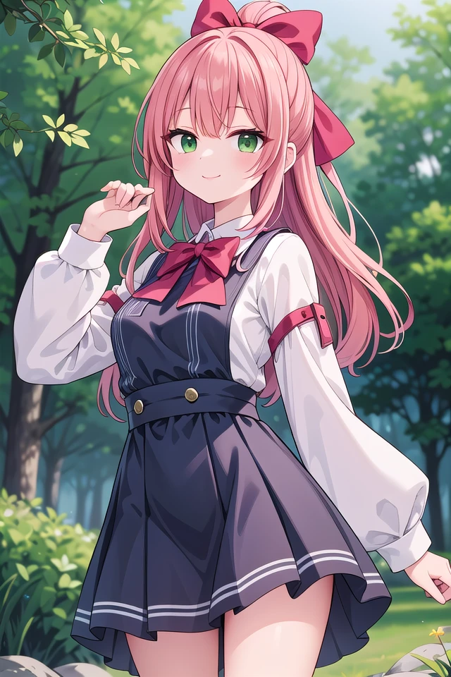 insanely detailed, absurdres, ultra-highres, ultra-detailed, best quality,
1girl, solo, nice hands, perfect hands
BREAK
jirai kei,plaid skirt, shirt, long sleeves, bow, blue skirt, white shoulder frilly shirt, outdoors, blue bow, long hair, (cleavage:-1.5)
BREAK
happy smile, laugh, closed mouth
BREAK
standing, cowboy shot, looking at viewer
BREAK
slender, kawaii, perfect symmetrical face, ultra cute girl, ultra cute face, ultra detailed eyes, ultra detailed hair, ultra cute, ultra beautiful
BREAK
in forest, depth of field, ultra detailed background
BREAK
medium large breasts
BREAK
orange hair, green eyes, topknot,