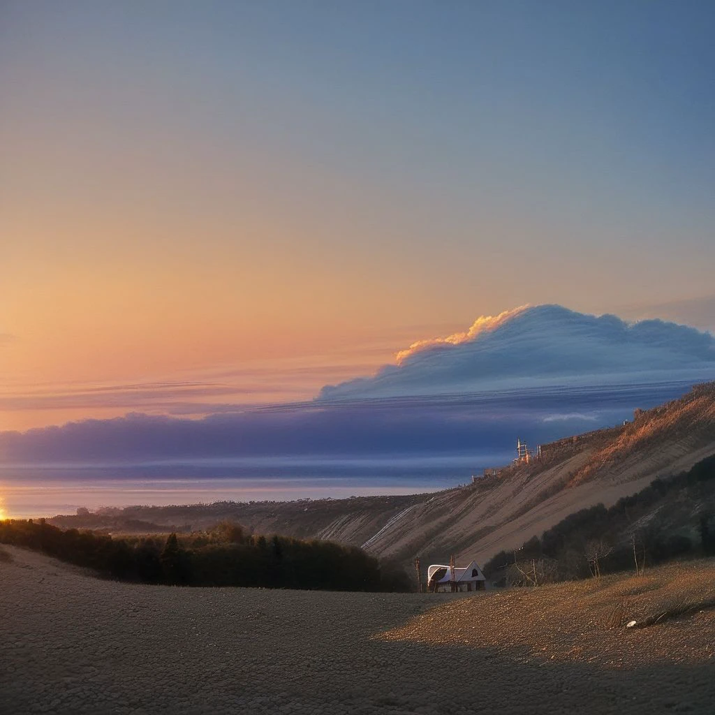 Realistic, no humans, scenery, sunset, outdoors