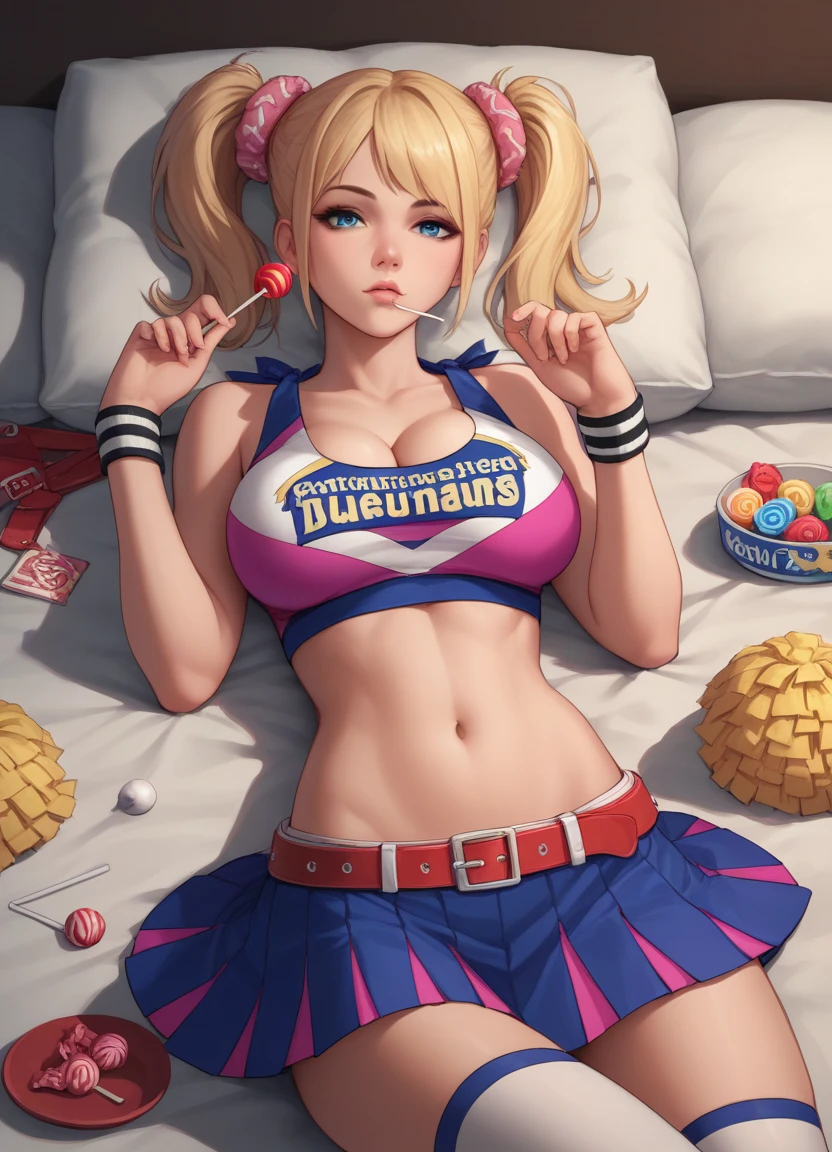 1 girl, big, light smile, (basketball uniform: 1.3), basketball court, blush, cleavage,flushed cheeks, ((((spread legs))))), closed eyes, open mouth, (wet skin: 1.3),