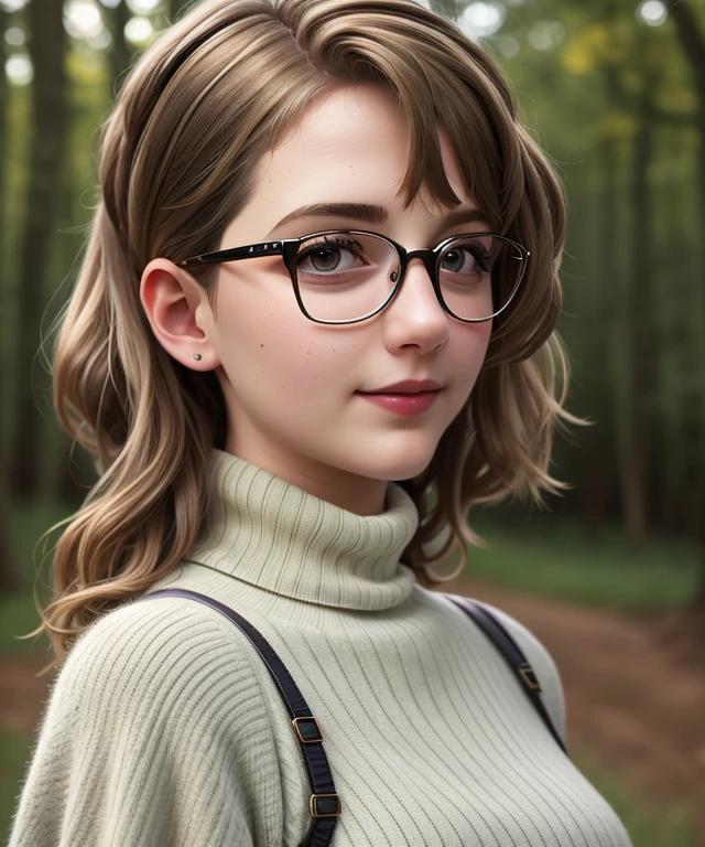 <n4ut1r3p>, Ultra-HD, realistic, 1girl, ((nature Background)), Turtleneck dress intricate, close portrait photo