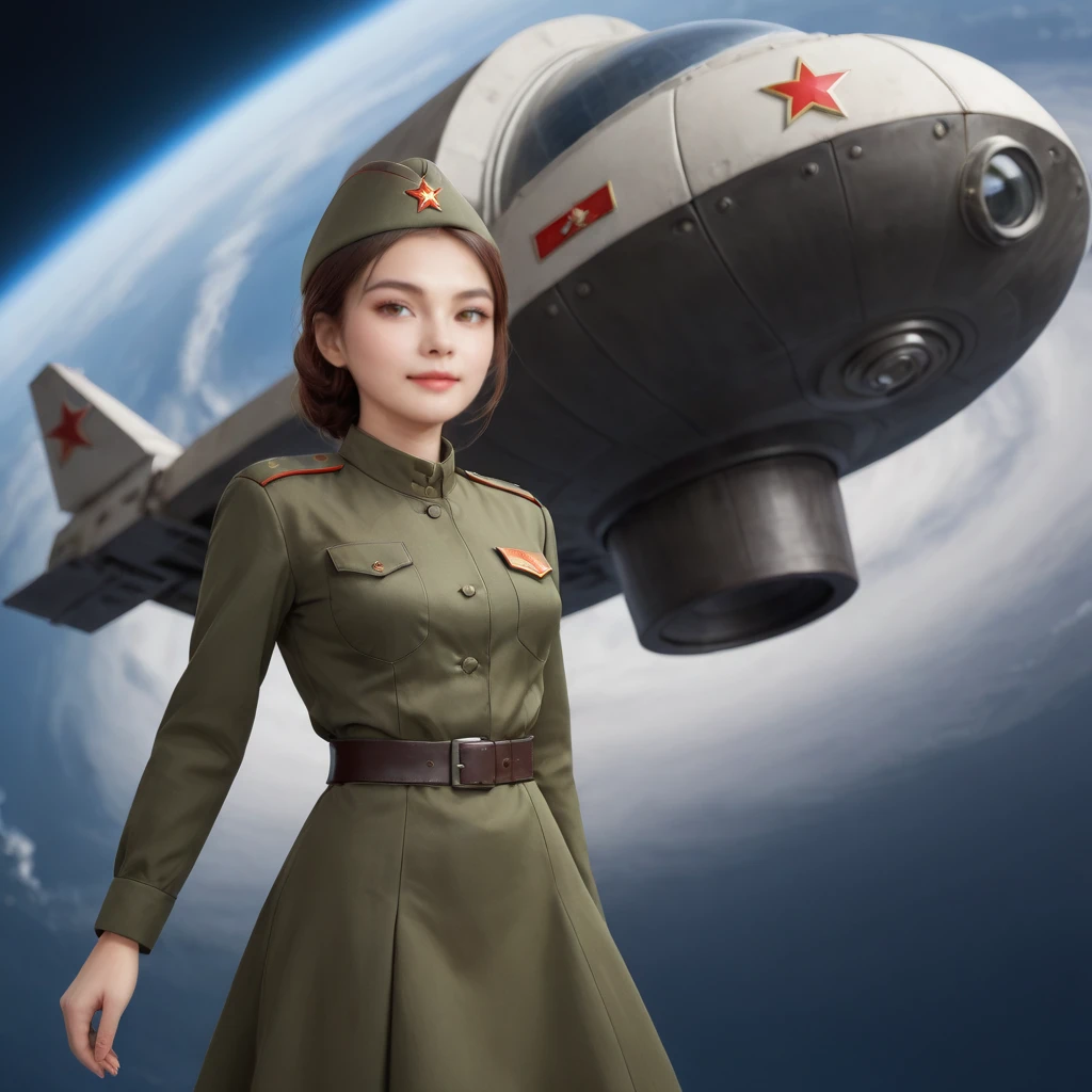 <lora:SDXL 50Soviet Military uniform-000003:0.8>
1girl,solo,Soviet Military uniform, spacecraft, space station, space,
best quality, high quality, highres, masterpiece,