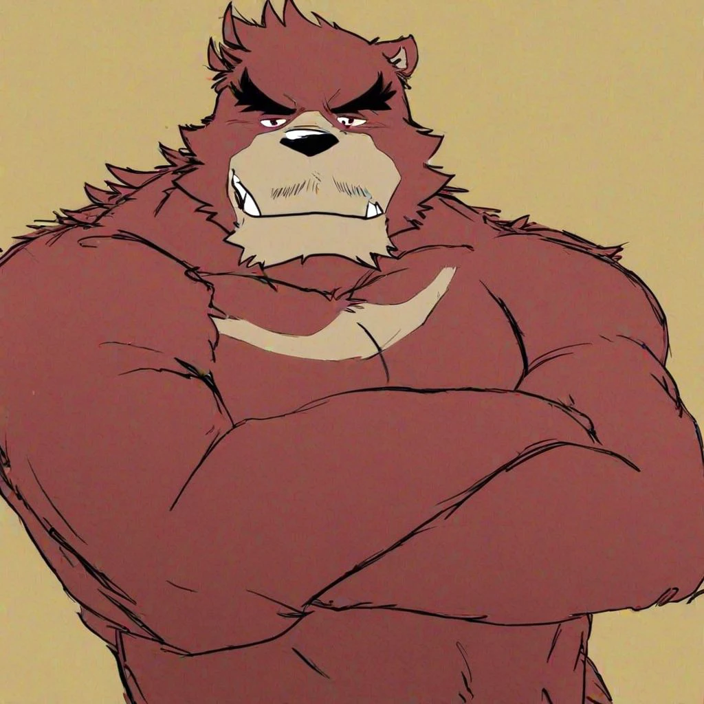 kumatetsu, anthro, bara, bear