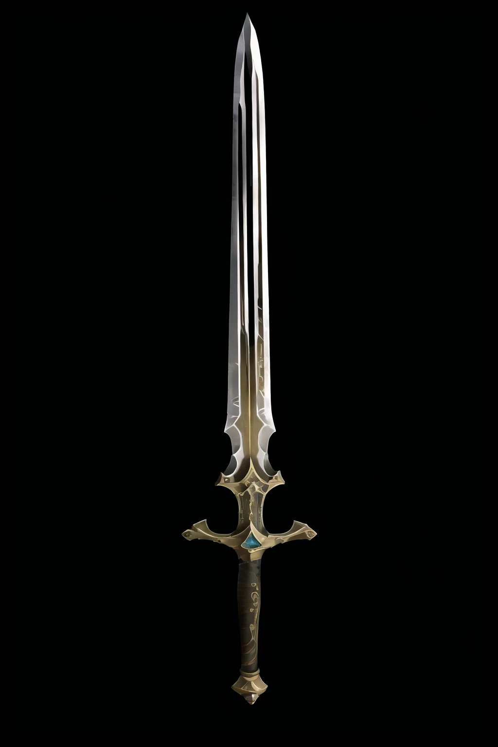 Game Art of sword in Painting Comix art style, <lora:Pecha_Swords_LORA_V1.4:.38>, best quality, Trending on Artstation, masterpiece,
<lora:sword_v1B:.8>,
<lora:sword_v1:.6>, Revolver Saber, scifi look, straight blade, handle, royal pattern, macec pommel ,black background, simple background, weapon, sword,
<lora:fantasysword:.6> MAGIC RAPIERï¼
((realistic styled by Karol Bak: 1.4), sharp focus, masterpiece, (RAW photo, fashion: 1.3), intricate and detailed:0.9),
<lora:jian:.5>
<lora:spiderverse_style_offset:.05>
<lora:botw_style_offset:.05>
<lora:cyberpunk_edgerunners_offset:.05>
<lora:arcane_offset:.05>