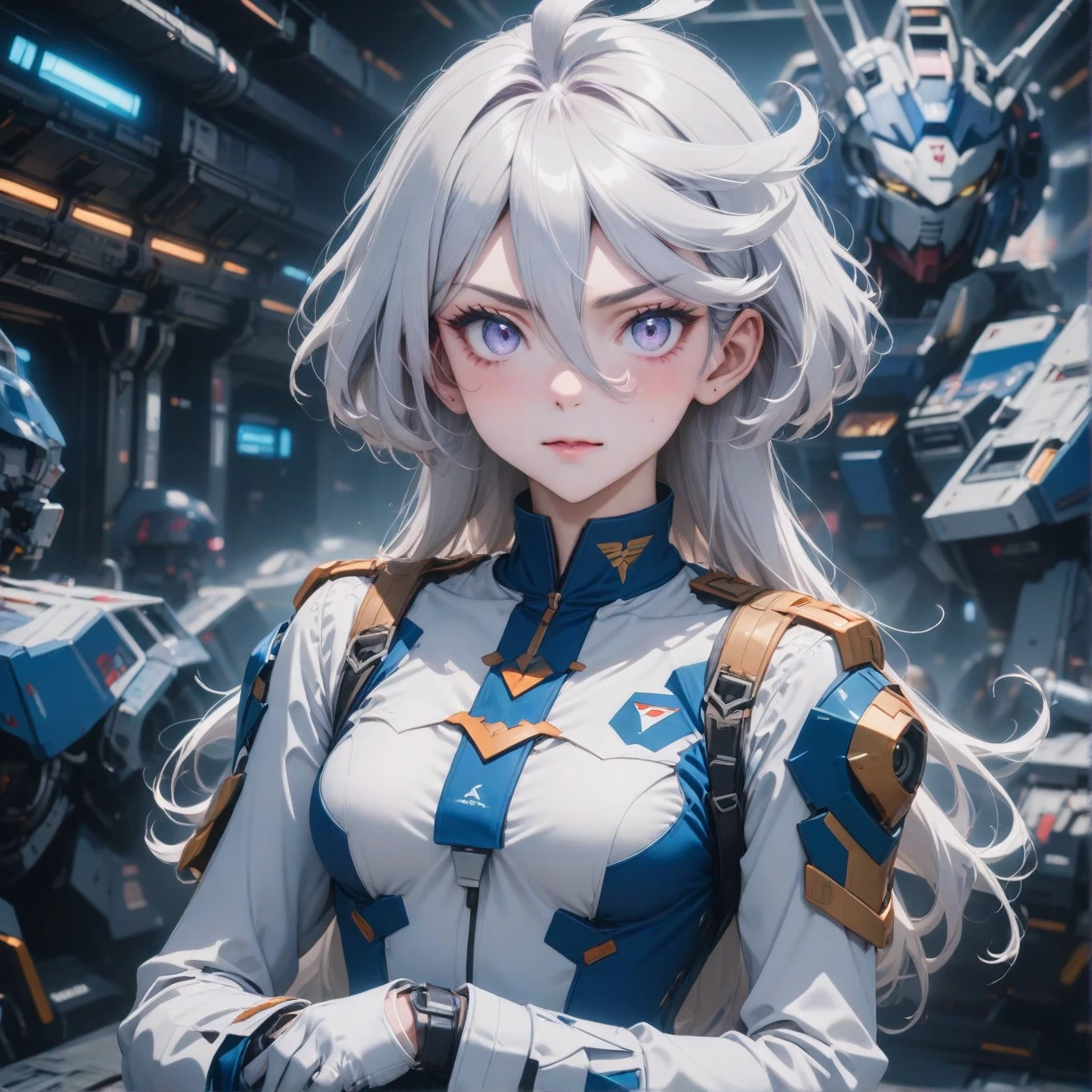 1girl, miorine rembran, gundam, masterpiece, best quality, very aesthetic, absurdres,newest,ai-generated, intricate,