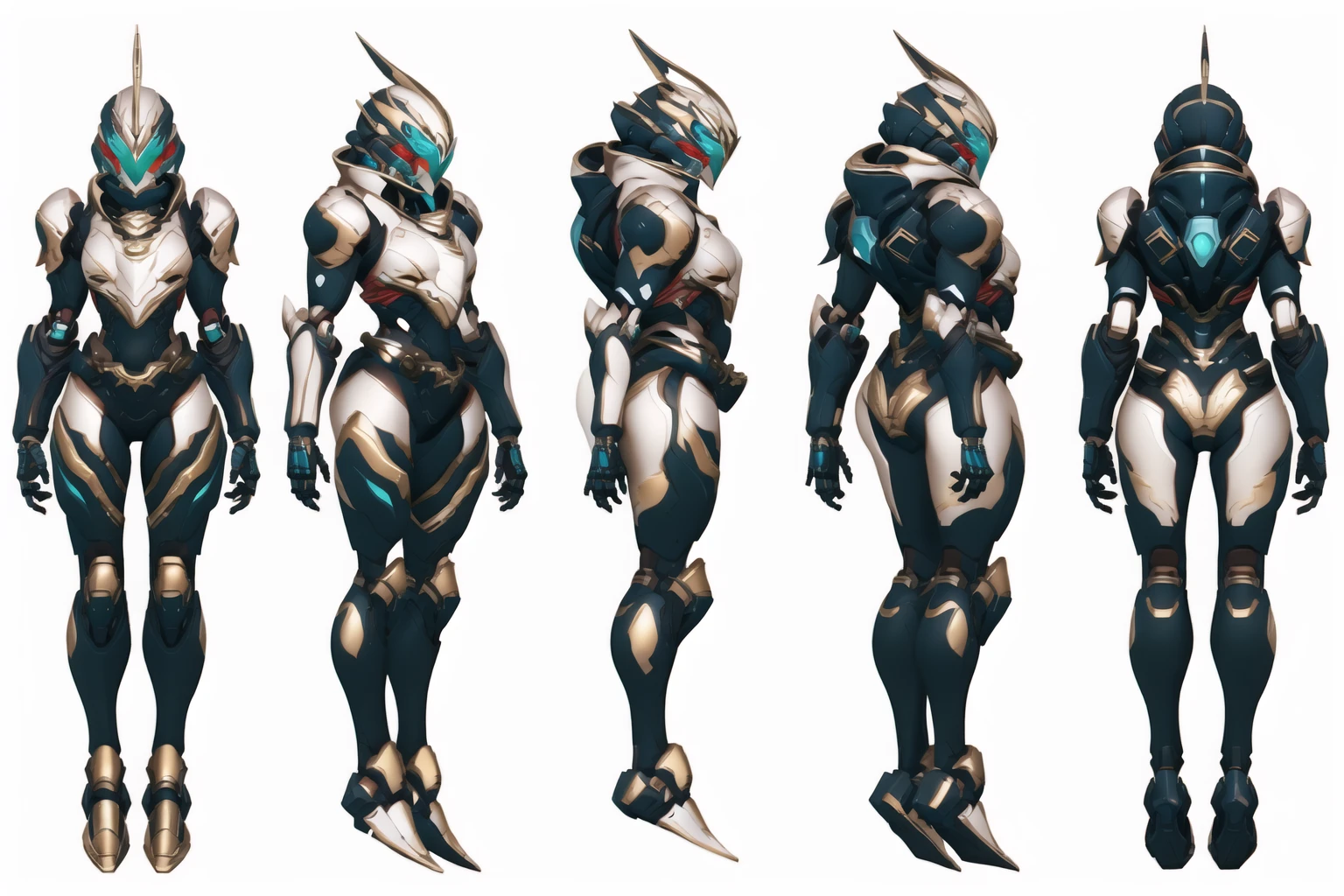 sunglasses,goggles,
mask,helmet,
robot,mecha,
(VIEWS:0), charturnerv2:0.5, full body character turnaround of robot,
Multiple views of the same robot in the same outfit, <lora:mw_charturn3:0.2>, (simple background, white background:1.3), multiple views, side view, back view, front view,
<lora:mechTurn_v1:.6>
<lora:clothTurn_v1:.2>
<lora:CSCharTurn_v3:.2>
<lora:CSMechCharTurn_v1:.2>
<lora:kamen:.75>, kamen,
<lora:nijiarmor_anime_v2:0.5>
absurdres, 1girl, BREAK android, cybersuit, upper armor, mechanical arms, machinery, prosthesis,
<lora:noline:.5>
<lora:spiderverse_style_offset:.1>
<lora:botw_style_offset:.1>
<lora:cyberpunk_edgerunners_offset:.1>
<lora:arcane_offset:.1>
<lora:EABA_v02:.1>
<lora:Gundam_Mecha_v5.2:.1>
<lora:mecha_offset:.1>
<lora:MedievalArmor_v02:.1>
<lora:warframe:.1>
<lora:warframe_v1:.1>
(Alexander Wang black leather biker vest:0.6),
(gold
medieval theme character design:1.2),