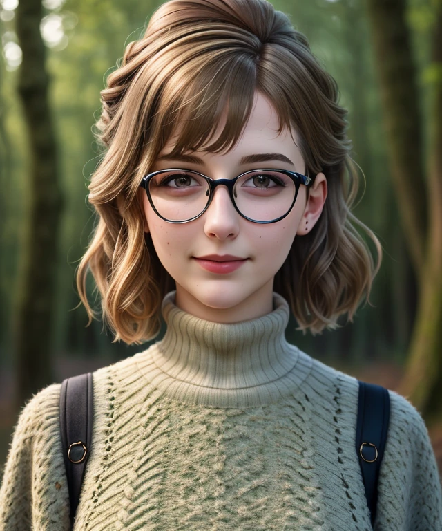 <n4ut1r3p>, Ultra-HD, realistic, 1girl, ((nature Background)), Turtleneck dress intricate, close portrait photo